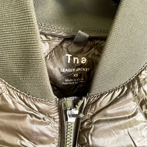 Green Aritzia TNA League Jacket Size XS - Picture 2 of 3